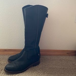 Knee high leather boots